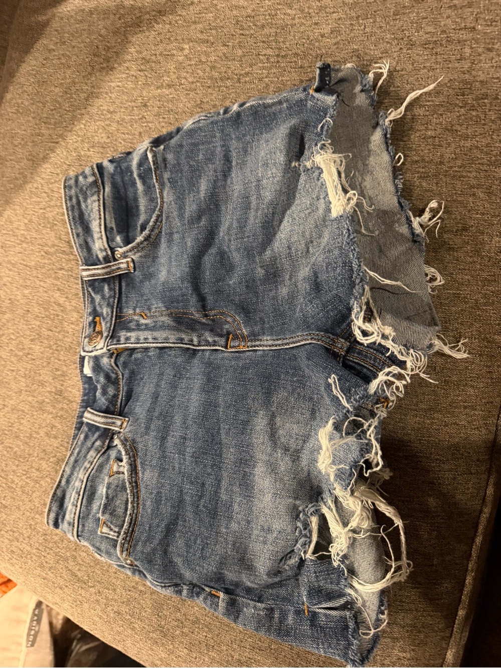 Vigoss Distressed Light Blue Denim Cutoff Shorts